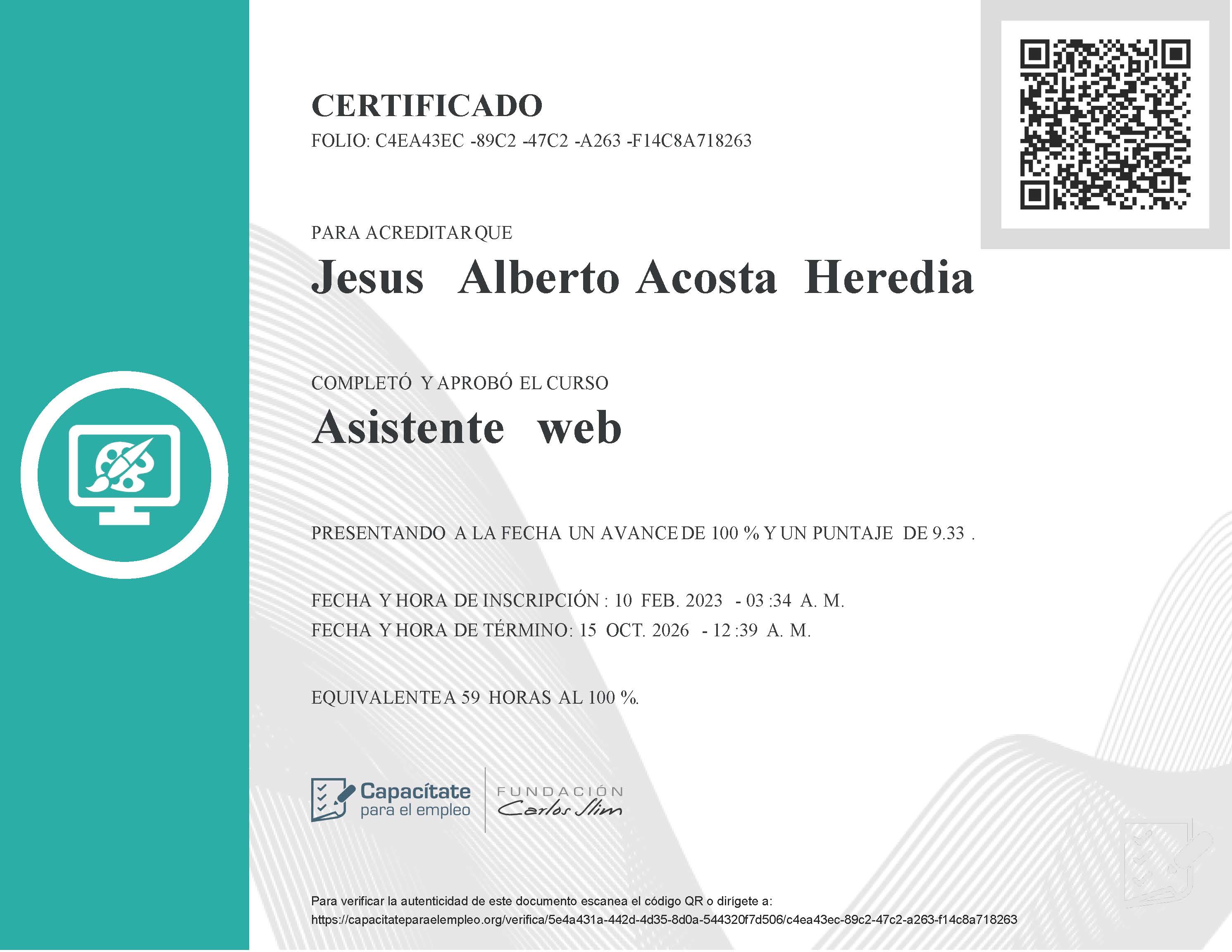 Curso Propedéutico del Centro
Público de Formación en Inteligencia Artificial